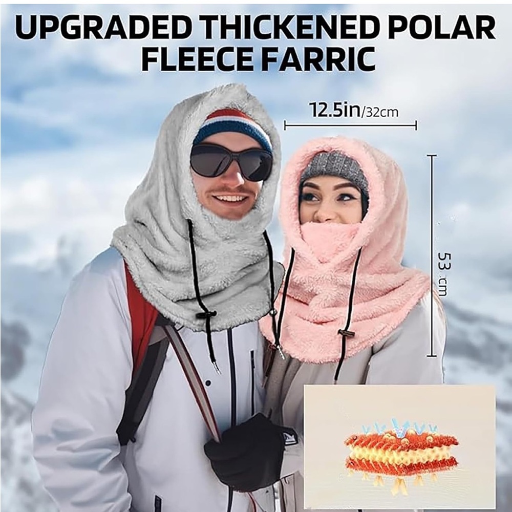 Fleece Hooded Scarf - Picture 8 of 11